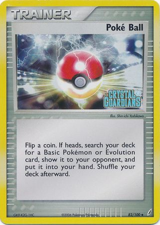 Poke Ball (82/100) (Stamped) [EX: Crystal Guardians] | Anubis Games and Hobby