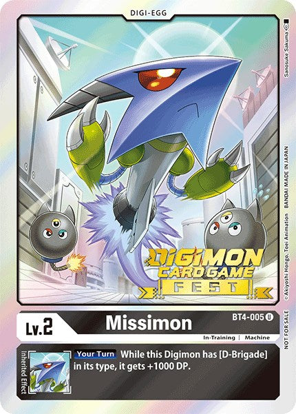 Missimon [BT4-005] (Digimon Card Game Fest 2022) [Great Legend Promos] | Anubis Games and Hobby