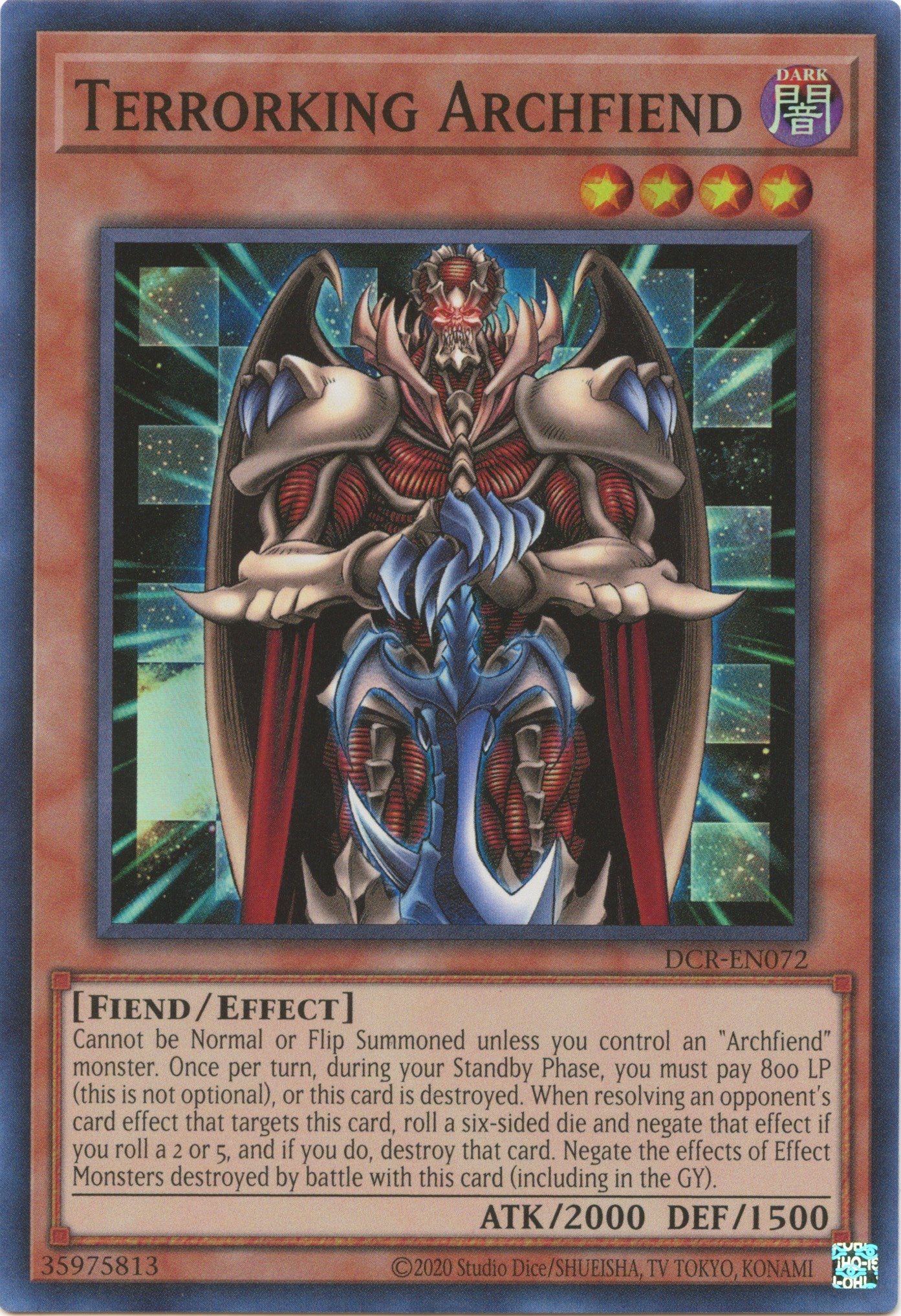 Terrorking Archfiend (25th Anniversary) [DCR-EN072] Super Rare | Anubis Games and Hobby