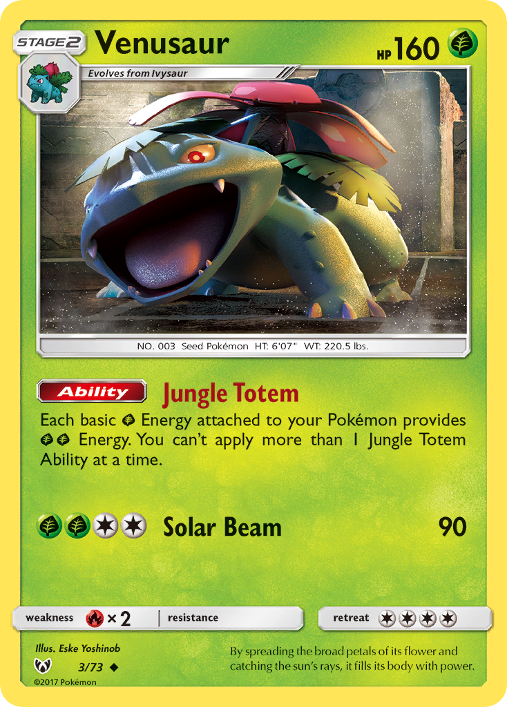 Venusaur (3/73) [Sun & Moon: Shining Legends] | Anubis Games and Hobby