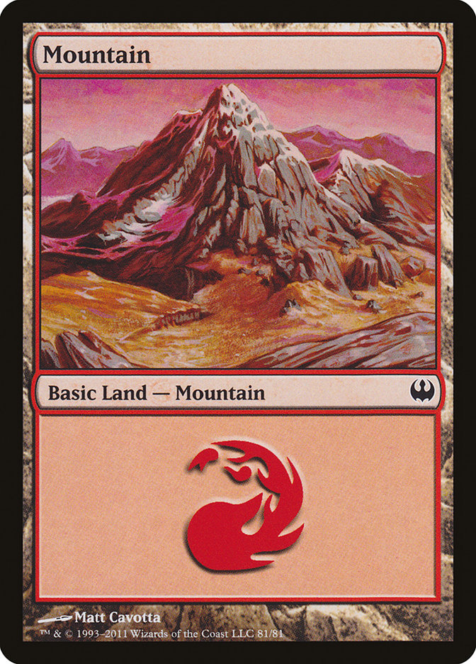 Mountain (81) [Duel Decks: Knights vs. Dragons] | Anubis Games and Hobby