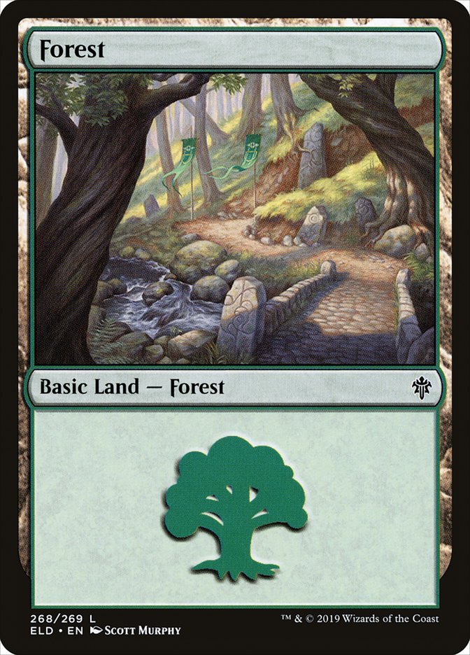 Forest (268) [Throne of Eldraine] | Anubis Games and Hobby