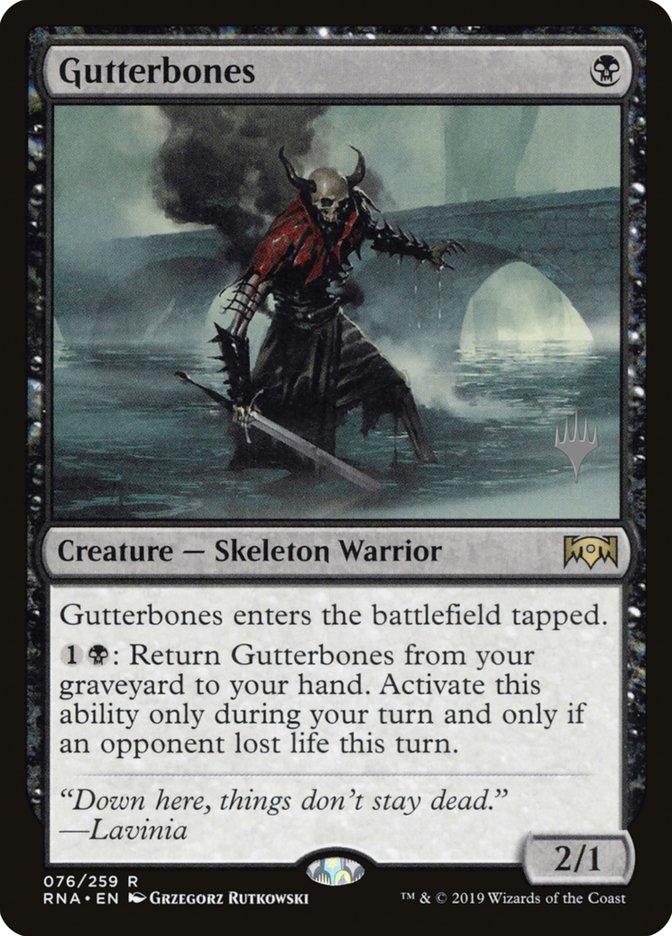 Gutterbones (Promo Pack) [Ravnica Allegiance Promos] | Anubis Games and Hobby