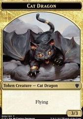 Cat Dragon // Dragon (006) Double-Sided Token [Commander 2017 Tokens] | Anubis Games and Hobby