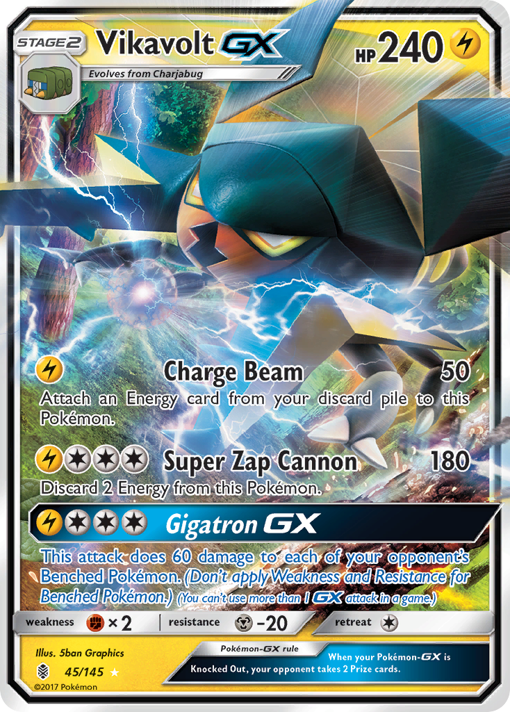 Vikavolt GX (45/145) [Sun & Moon: Guardians Rising] | Anubis Games and Hobby