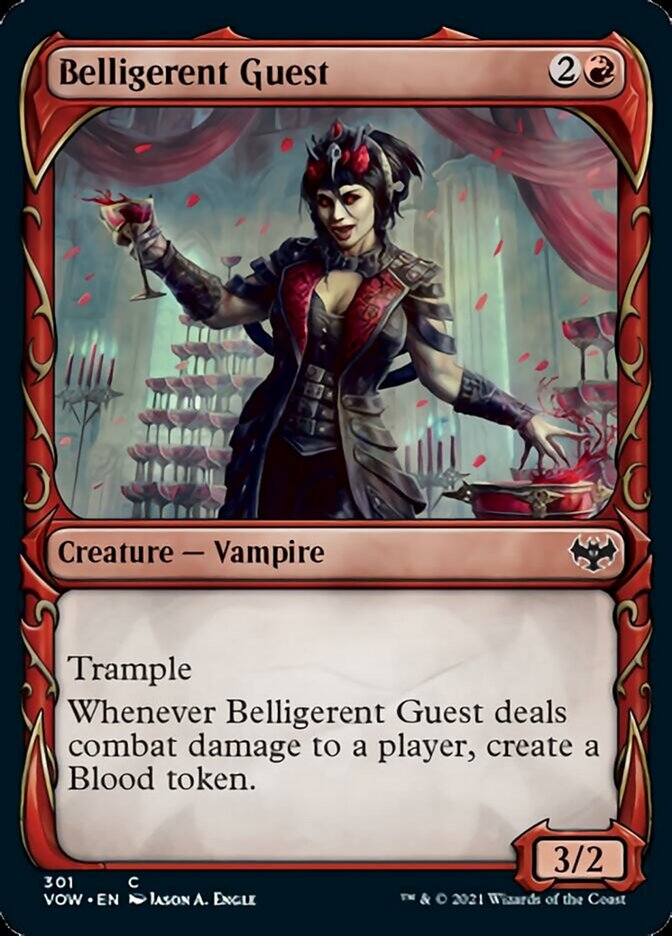 Belligerent Guest (Showcase Fang Frame) [Innistrad: Crimson Vow] | Anubis Games and Hobby