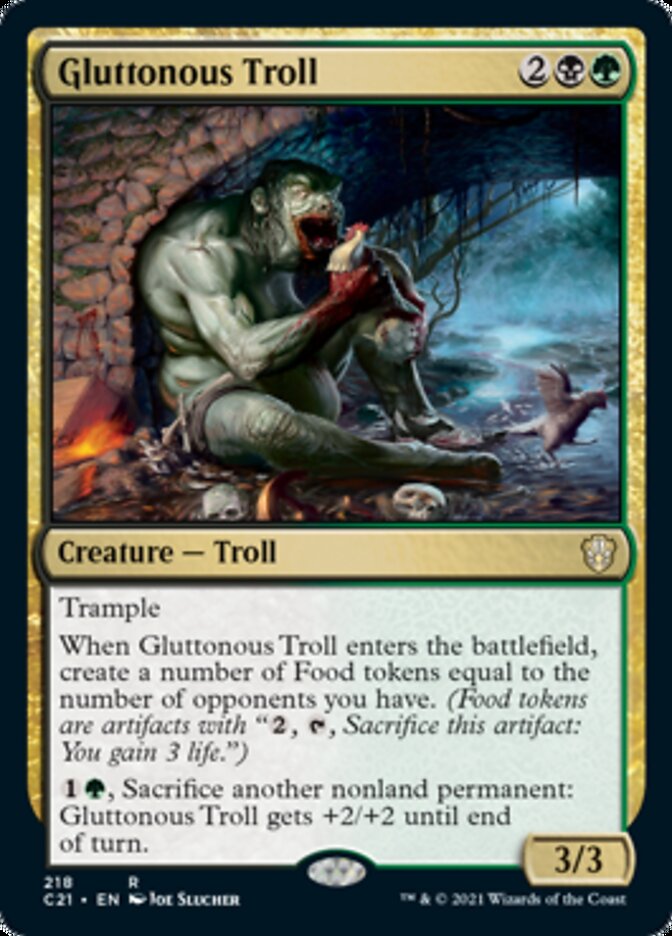 Gluttonous Troll [Commander 2021] | Anubis Games and Hobby