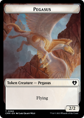Copy (54) // Pegasus Double-Sided Token [Commander Masters Tokens] | Anubis Games and Hobby