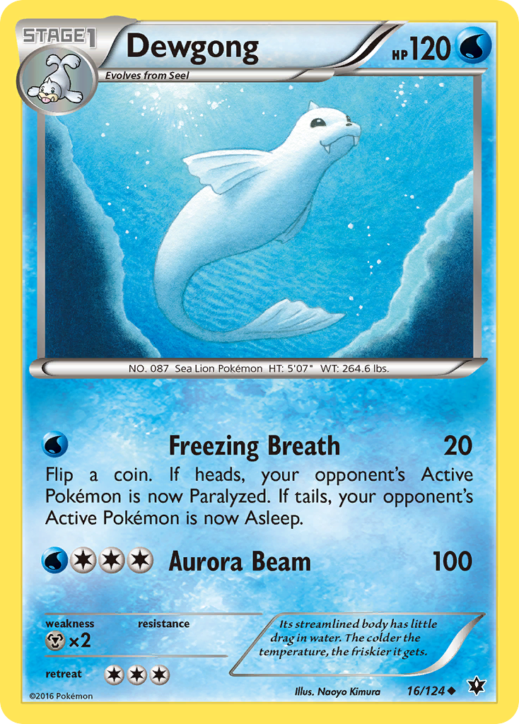 Dewgong (16/124) [XY: Fates Collide] | Anubis Games and Hobby