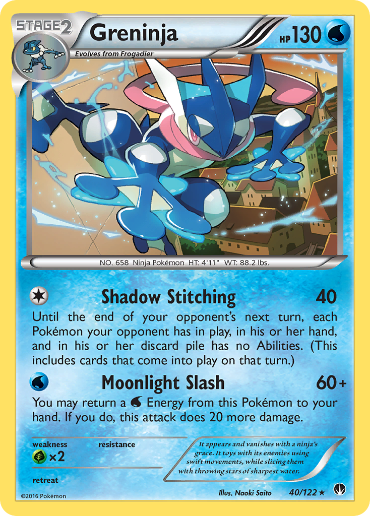 Greninja (40/122) [XY: BREAKpoint] | Anubis Games and Hobby