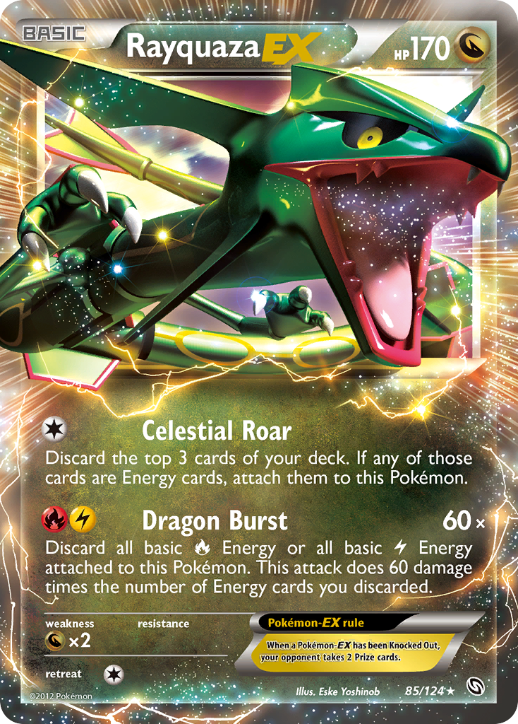 Rayquaza EX (85/124) [Black & White: Dragons Exalted] | Anubis Games and Hobby