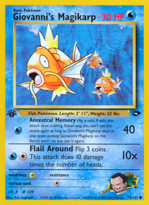 Giovanni's Magikarp (73/132) [Gym Challenge 1st Edition] | Anubis Games and Hobby