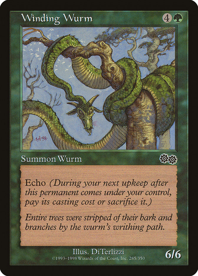 Winding Wurm [Urza's Saga] | Anubis Games and Hobby