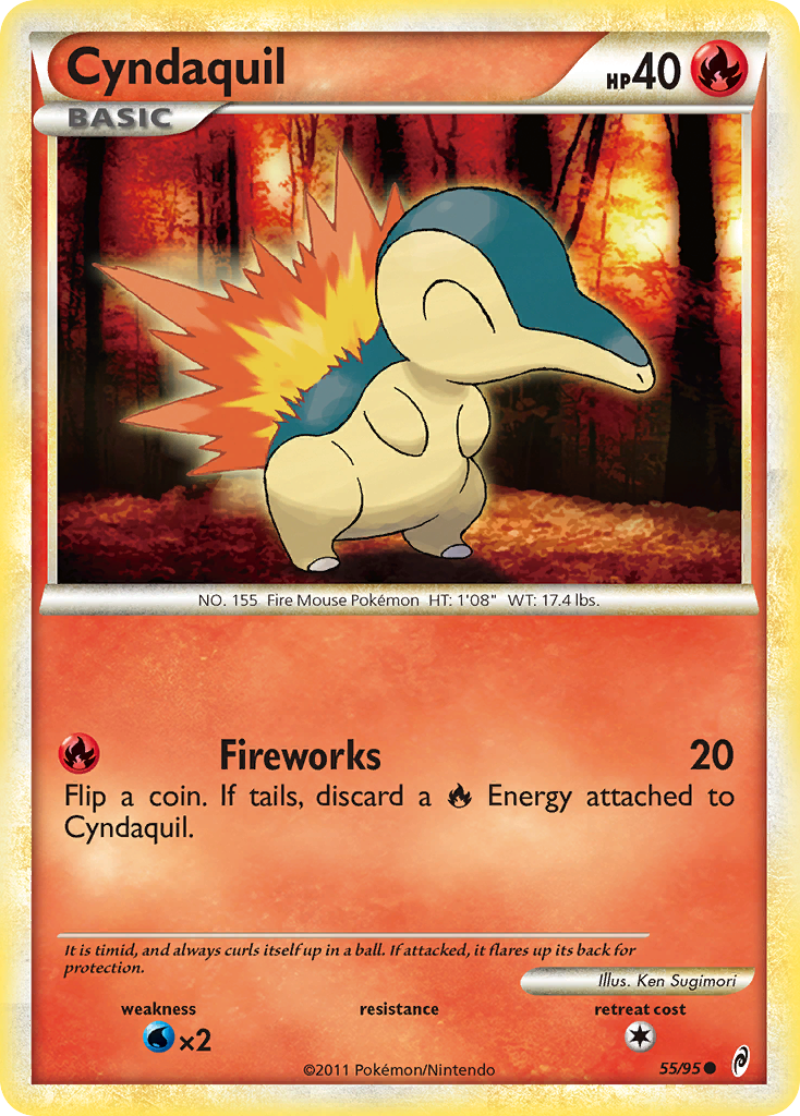 Cyndaquil (55/95) [HeartGold & SoulSilver: Call of Legends] | Anubis Games and Hobby