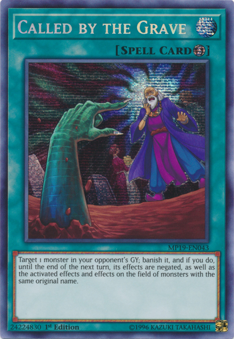 Called by the Grave [MP19-EN043] Prismatic Secret Rare | Anubis Games and Hobby