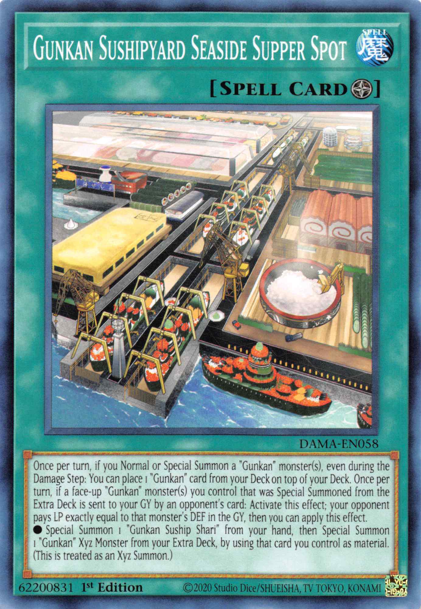 Gunkan Sushipyard Seaside Supper Spot [DAMA-EN058] Common | Anubis Games and Hobby