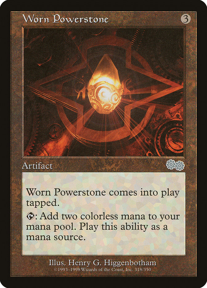 Worn Powerstone [Urza's Saga] | Anubis Games and Hobby