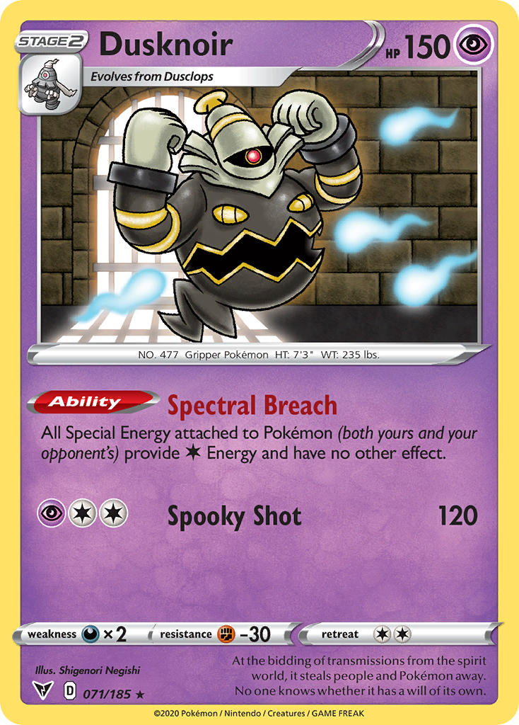 Dusknoir (071/185) [Sword & Shield: Vivid Voltage] | Anubis Games and Hobby