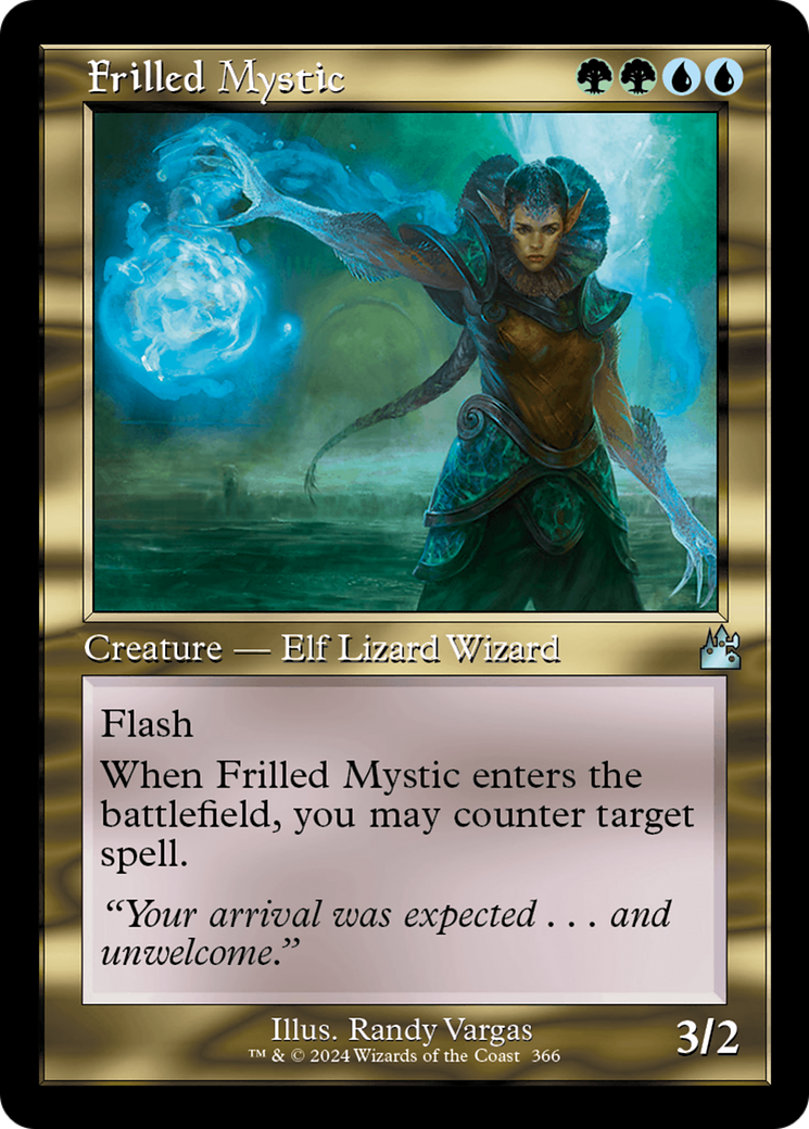 Frilled Mystic (Retro Frame) [Ravnica Remastered] | Anubis Games and Hobby