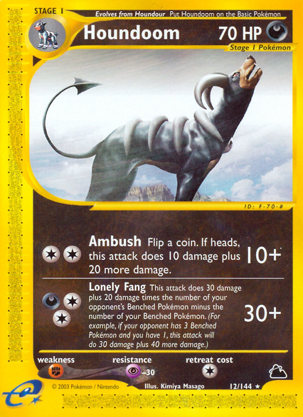 Houndoom (12/144) [Skyridge] | Anubis Games and Hobby