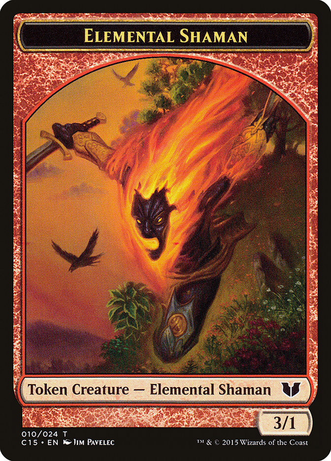 Elemental Shaman Token [Commander 2015 Tokens] | Anubis Games and Hobby