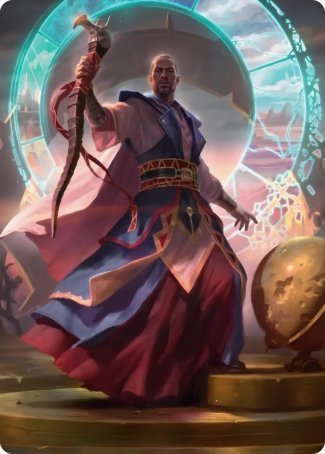 Teferi, Who Slows the Sunset Art Card [Innistrad: Midnight Hunt Art Series] | Anubis Games and Hobby