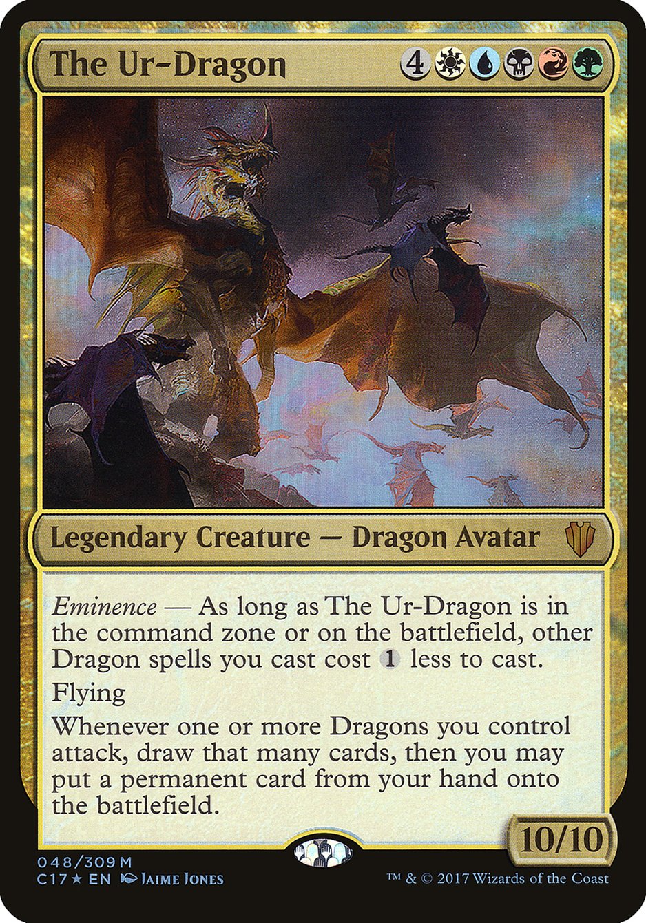 The Ur-Dragon (Oversized) [Commander 2017 Oversized] | Anubis Games and Hobby