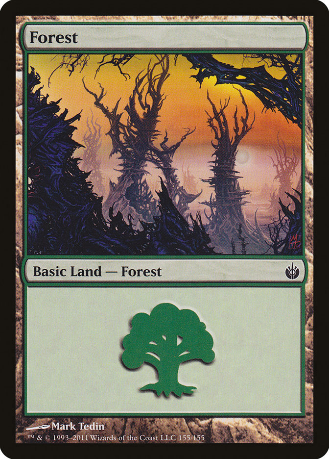 Forest (155) [Mirrodin Besieged] | Anubis Games and Hobby