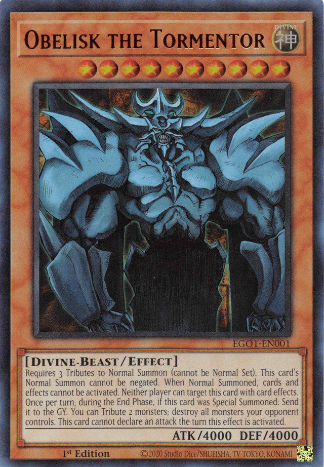 Obelisk the Tormentor [EGO1-EN001] Ultra Rare | Anubis Games and Hobby