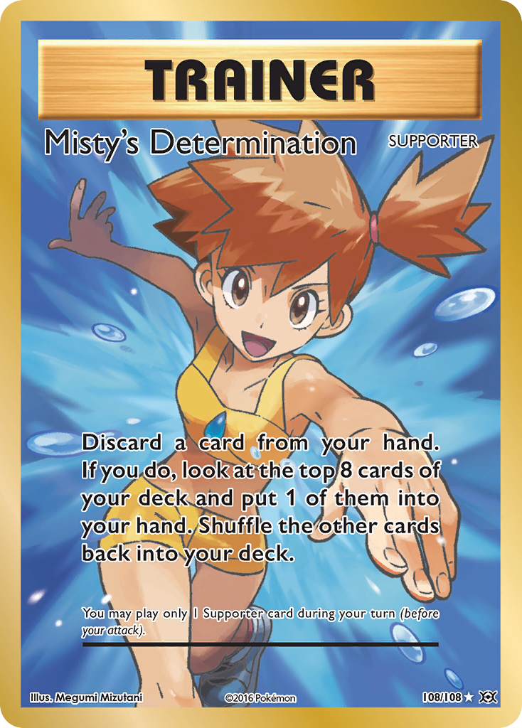 Misty's Determination (108/108) [XY: Evolutions] | Anubis Games and Hobby