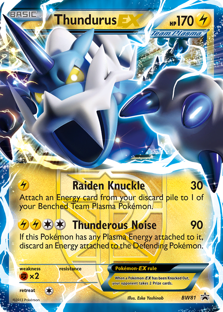 Thundurus EX (BW81) [Black & White: Black Star Promos] | Anubis Games and Hobby