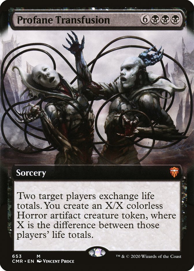 Profane Transfusion (Extended Art) [Commander Legends] | Anubis Games and Hobby