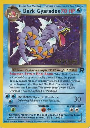 Dark Gyarados (8/82) (Prerelease Promo) [Team Rocket Unlimited] | Anubis Games and Hobby