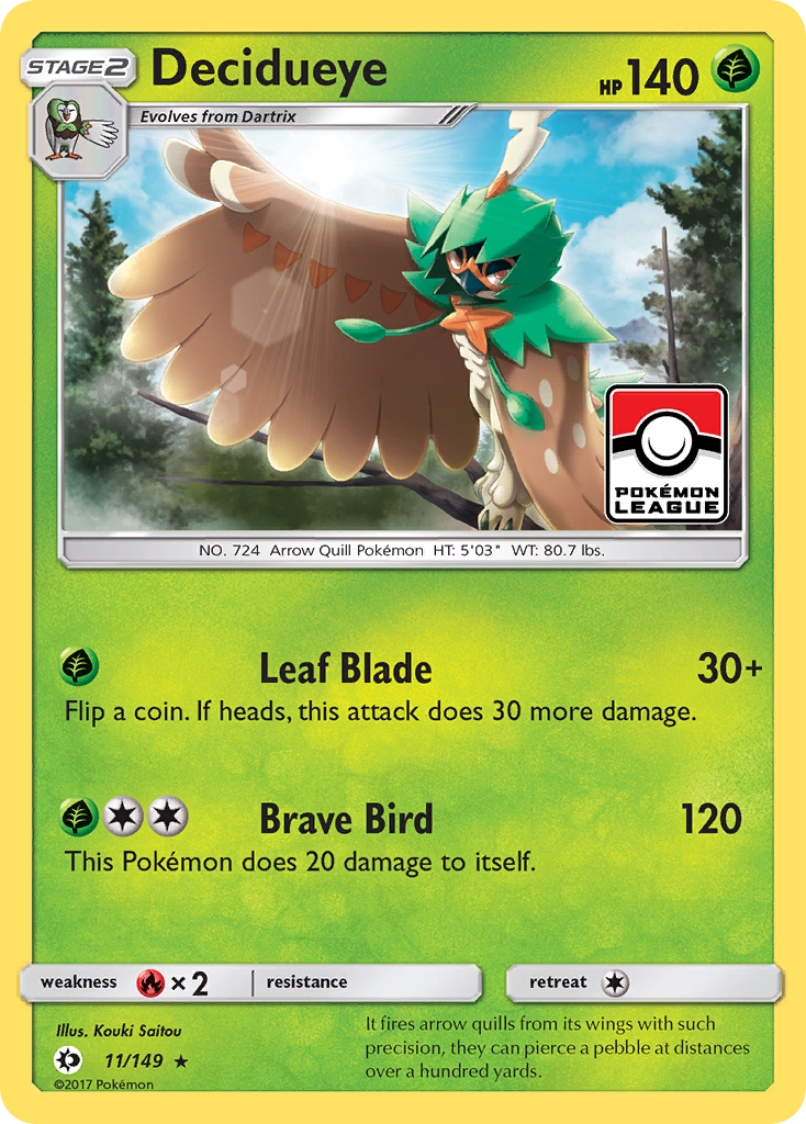 Decidueye (11/149) [Sun & Moon: Base Set] | Anubis Games and Hobby