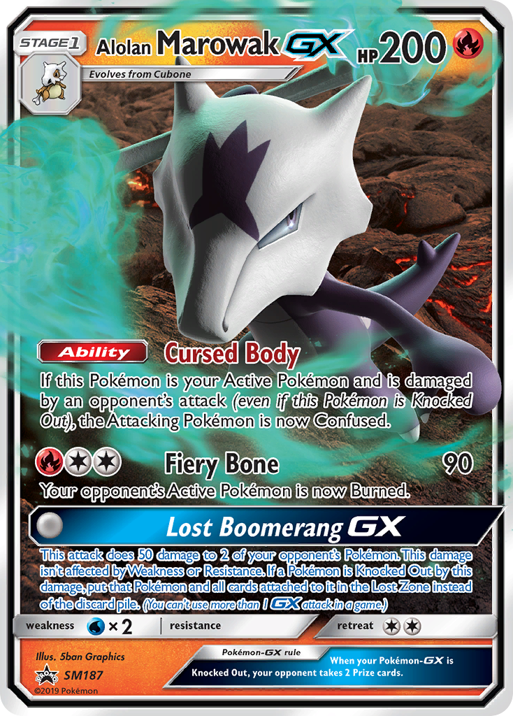 Alolan Marowak GX (SM187) [Sun & Moon: Black Star Promos] | Anubis Games and Hobby