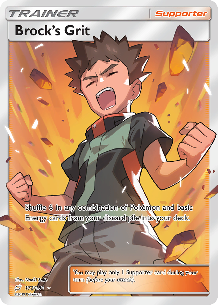 Brock's Grit (172/181) [Sun & Moon: Team Up] | Anubis Games and Hobby