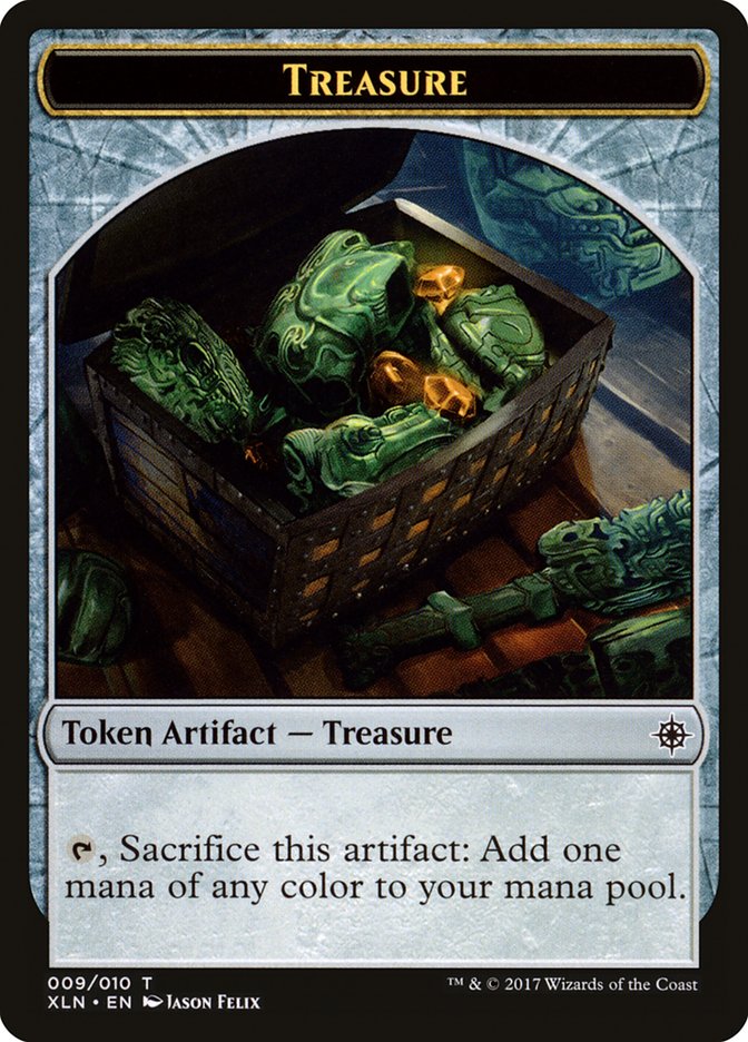 Treasure Token (009/010) [Ixalan Tokens] | Anubis Games and Hobby
