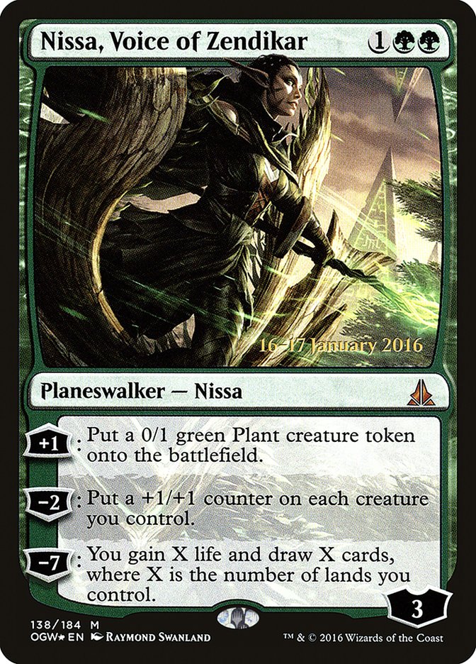 Nissa, Voice of Zendikar [Oath of the Gatewatch Prerelease Promos] | Anubis Games and Hobby