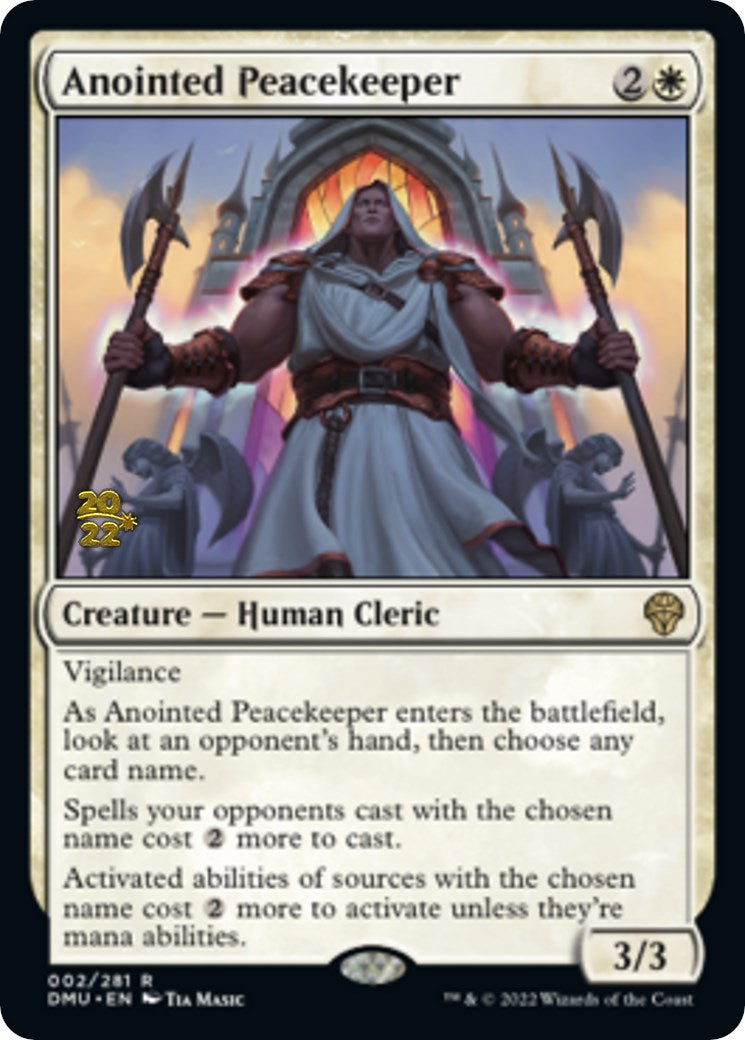 Anointed Peacekeeper [Dominaria United Prerelease Promos] | Anubis Games and Hobby