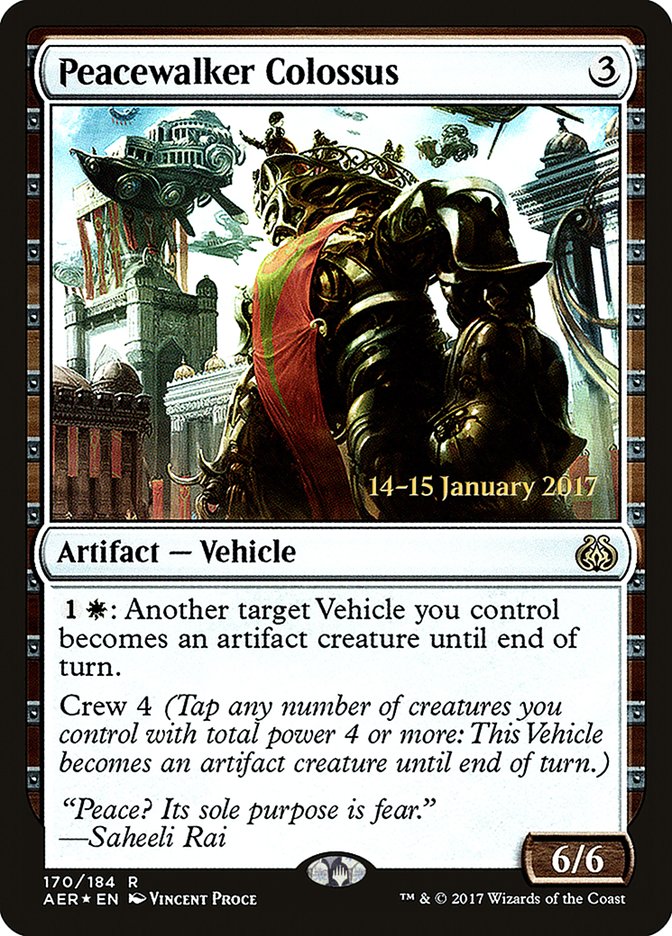 Peacewalker Colossus [Aether Revolt Prerelease Promos] | Anubis Games and Hobby
