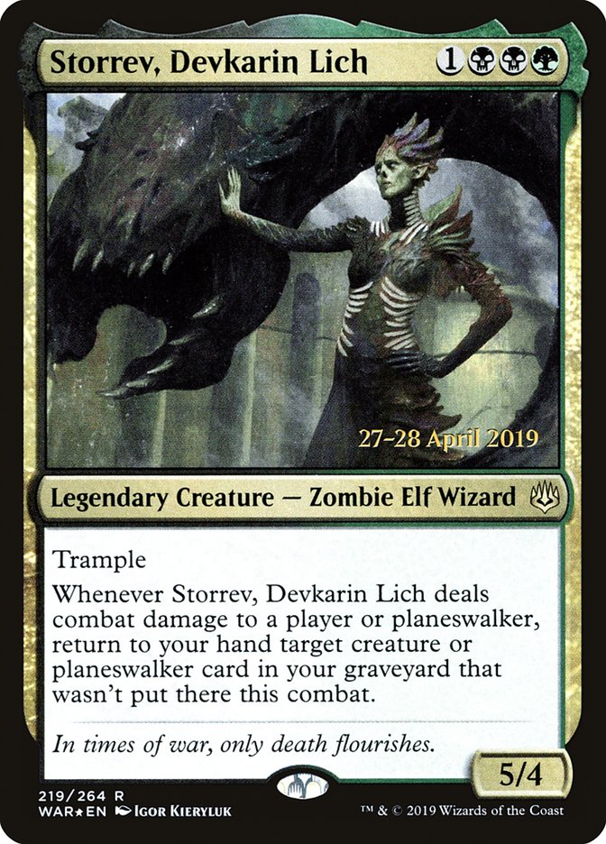 Storrev, Devkarin Lich [War of the Spark Prerelease Promos] | Anubis Games and Hobby