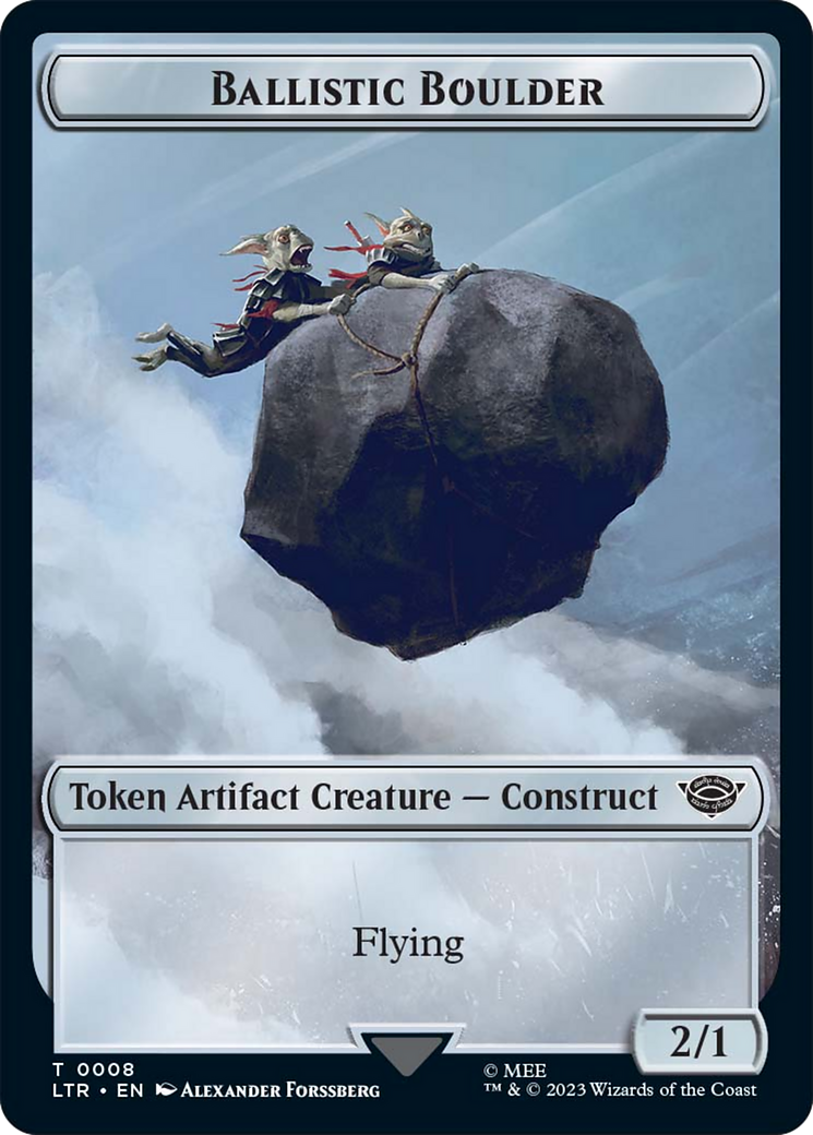 Ballistic Boulder // Food Token (09) Double-Sided Token [The Lord of the Rings: Tales of Middle-Earth Tokens] | Anubis Games and Hobby