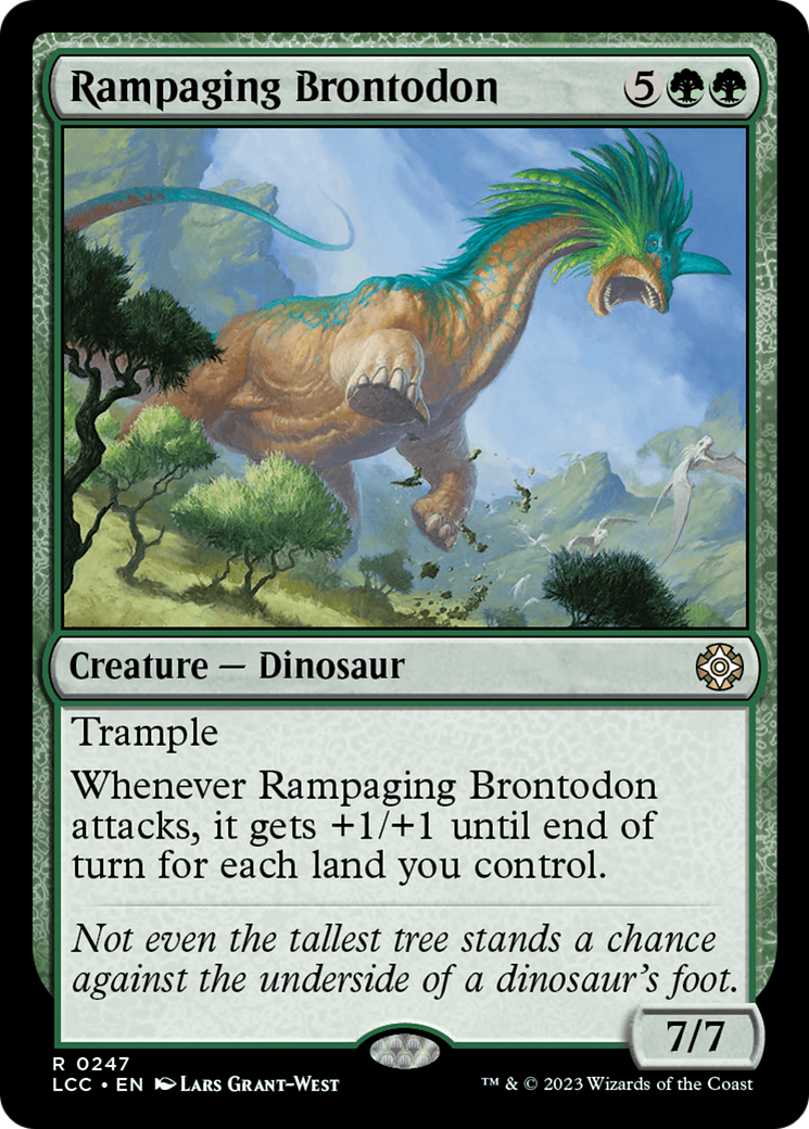 Rampaging Brontodon [The Lost Caverns of Ixalan Commander] | Anubis Games and Hobby