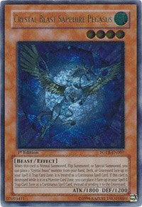 Crystal Beast Sapphire Pegasus (UTR) [Force of the Breaker] [FOTB-EN007] | Anubis Games and Hobby