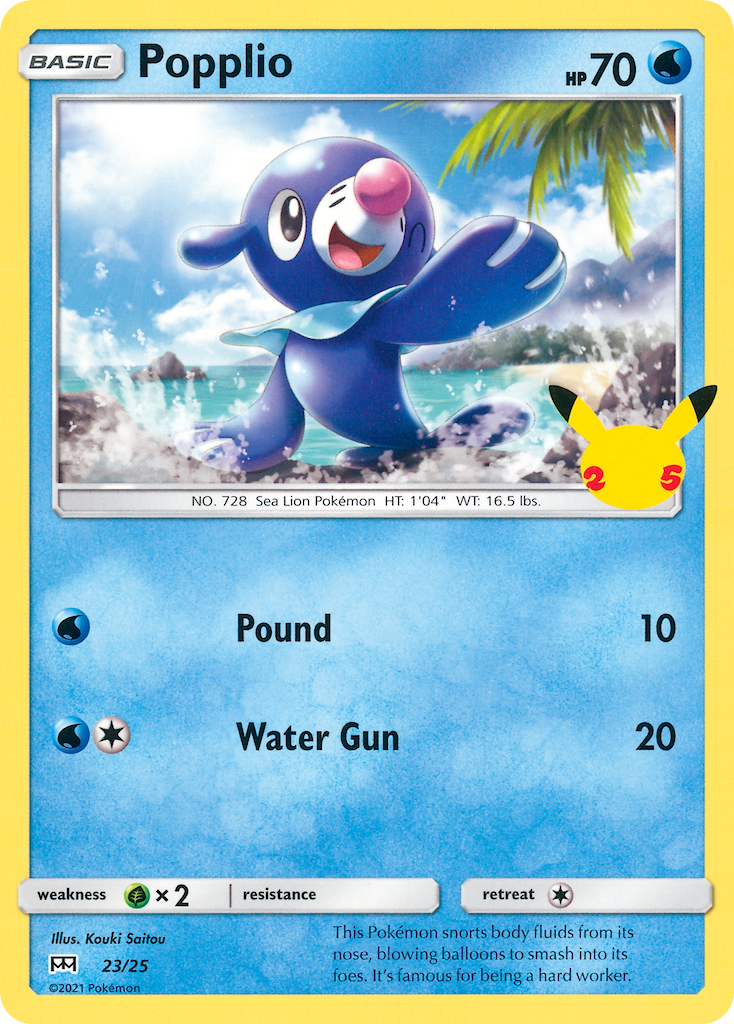 Popplio (23/25) [McDonald's 25th Anniversary] | Anubis Games and Hobby