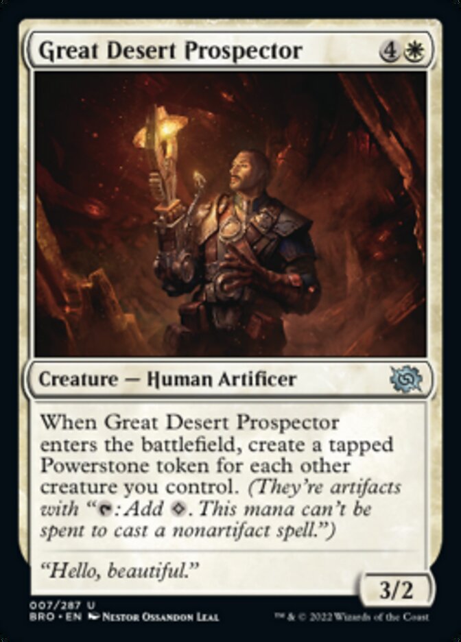 Great Desert Prospector [The Brothers' War] | Anubis Games and Hobby