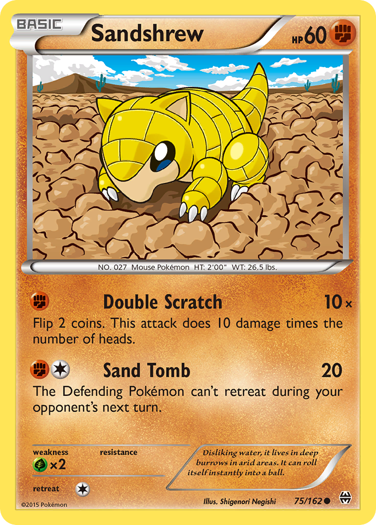 Sandshrew (75/162) [XY: BREAKthrough] | Anubis Games and Hobby