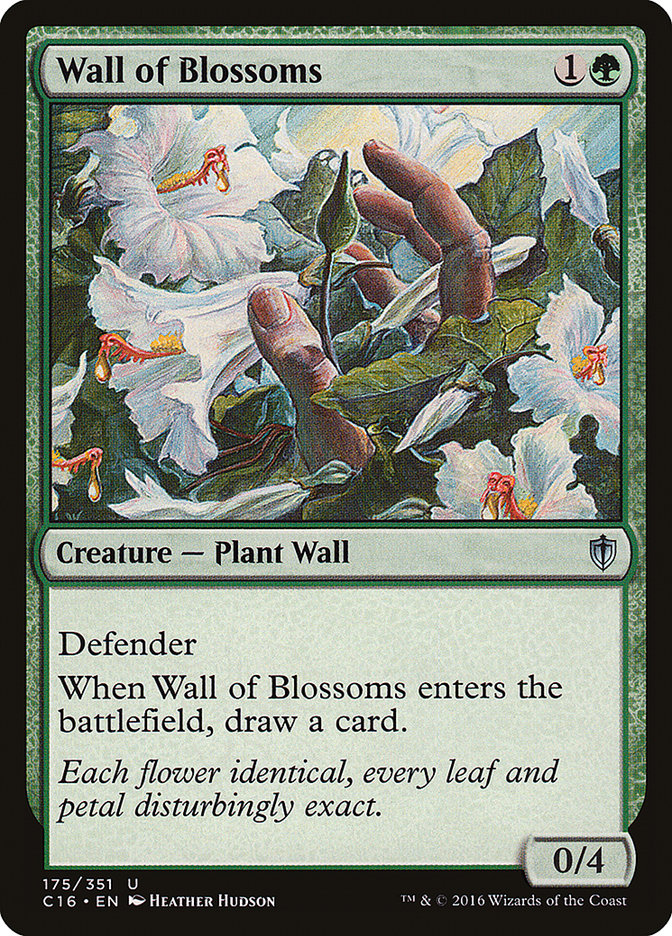 Wall of Blossoms [Commander 2016] | Anubis Games and Hobby