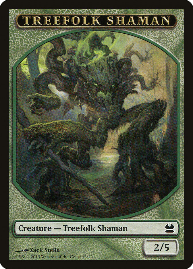 Treefolk Shaman Token [Modern Masters Tokens] | Anubis Games and Hobby