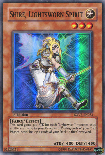 Shire, Lightsworn Spirit [SOVR-EN082] Super Rare | Anubis Games and Hobby